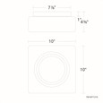 WAC Lighting 10" Cuboid LED Outdoor Flush Mount