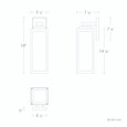 WAC Lighting 18" Amherst LED Outdoor Wall Light WS-W17218