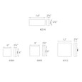 WAC Lighting 6" Dice LED Square Flush Mount FM-4006