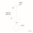 WAC Lighting 10" Dome LED Pendant