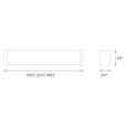 WAC Lighting 34.5" Svelte LED Bathroom Vanity or Wall Light WS-7334