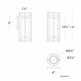 WAC Lighting 14" Roslyn LED Outdoor Wall Light WS-W49314