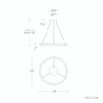 WAC Lighting 28" Escapade LED Pendant