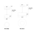 WAC Lighting 6.38" Tic Toc LED Pendant PD-37806