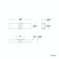 WAC Lighting 18" Minibar LED Bathroom Vanity or Wall Light WS-75318