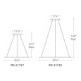 WAC Lighting 34.63" Illusion LED Pendant PD-31735