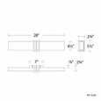 WAC Lighting 28" Minibar LED Bathroom Vanity or Wall Light WS-75328