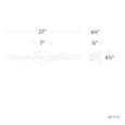 WAC Lighting 27" Jasmine LED Bathroom Vanity or Wall Light WS-77127