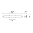 WAC Lighting 20.38" Vista LED Bathroom Vanity or Wall Light WS-40720