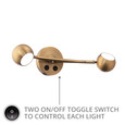 WAC Lighting 20" Duplex 2-Light LED Reading Light