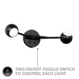 WAC Lighting 20" Duplex 2-Light LED Reading Light