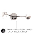 WAC Lighting 20" Duplex 2-Light LED Reading Light