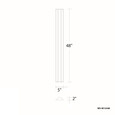 WAC Lighting 48" Revels LED Outdoor Wall Light WS-W13348