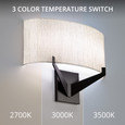 WAC Lighting 12" Fitzgerald LED 3-CCT Wall Sconce WS-47116