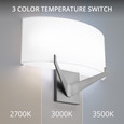 WAC Lighting 12" Fitzgerald LED 3-CCT Wall Sconce WS-47116