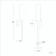 WAC Lighting 22" Saltaire LED Wall Sconce