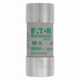 Bussmann C22M80 Eaton series low voltage 22 x 58 mm cylindrical/ferrule fuse, rated at 500 Volts AC, 80 Amps, 120 kA Breaking capacity, class aM, without indicator, compatible with a CH22 Modular fuse holder
