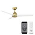 WAC Smart Fans 54" Mocha 3-Blade Smart Ceiling Fan