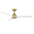 WAC Smart Fans 54" Mocha 3-Blade Smart Ceiling Fan