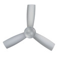 WAC Smart Fans WAC-F-004 Orb 3-Blade Smart Flush Mount Ceiling Fan