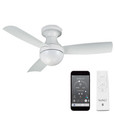 WAC Smart Fans 44" Orb 3-Blade Smart Flush Mount Ceiling Fan F-004