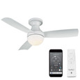 WAC Smart Fans WAC-F-004L Orb 3-Blade Smart Flush Mount Ceiling Fan