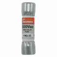 Bussmann FNQ-25 Eaton series FNQ fuse, Time-delay Midget fuse, Motor control transformers, circuits with in-rush currents, 25 A, Non-indicating, Ferrule end x ferrule end, 10 kAIC at 500 Vac, Nickel-plated bronze endcap, Standard, 500 V