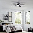 WAC Smart Fans WAC-F-034L Odyssey 5-Blade Smart Flush Mount Ceiling Fan