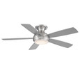WAC Smart Fans 52" Odyssey 5-Blade Smart Flush Mount Ceiling Fan F-035L