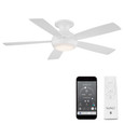 WAC Smart Fans WAC-F-035L Odyssey 5-Blade Smart Flush Mount Ceiling Fan