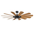 WAC Smart Fans 65" Windmill 12-Blade LED Smart Ceiling Fan