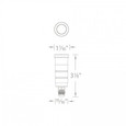 WAC Lighting LED 1in 12V Round Low-Profile Top Inground Indicator Light