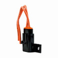 Bussmann HHR Eaton series HHR fuse holder, Heavy duty, water resistant, 32V, 30A, Non Indicating, Fuse panel, 12 AWG Lead Wire, Nylon cap and housing, silicone rubber gasket, tin-plated brass terminal