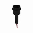 Bussmann HLQ-1K0606 Eaton series, in-line fuseholder, #18 awg red insulated solid copper wire attached to lineside,, 300 V, 1-10 A, 10 kaic, used with glq fuses, non indicating, single-pole