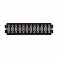 Bussmann KUX6-WNUV Eaton KU series panel mount terminal block connector, 600V, 60A, Short Block, Six-pole, Black, Molded nuclear grade noryl base, nickel-plated brass washer head - KUX6-WNUV