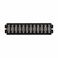 Bussmann KUX8-MT Eaton KU series panel mount terminal block connector, 600V, 60A, Short Block, Eight-pole, Black, Molded nuclear grade noryl base