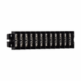 Bussmann KUX2-BPNU Eaton KU series panel mount terminal block connector, 600V, 60A, Short Block, Two-pole, Black, Molded nuclear grade noryl base, Nickel-plated brass philslot screw - KUX2-BPNU