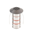 WAC Lighting LED 1in 12V Round Beveled Top Inground Indicator Light with Honeycomb Louver for Glare Control