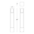 WAC Lighting 30" Tower LED 120V Bollard Light