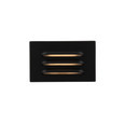 WAC Lighting 5in 12V LED Horizontal Louvered Surface Mounted Step Light and Wall Light