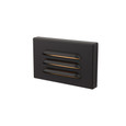 WAC Lighting 5in 12V LED Horizontal Louvered Surface Mounted Step Light and Wall Light