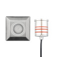 WAC Lighting LED 2in 12V Square Beveled Top Inground Indicator Light with Honeycomb Louver for Glare Control