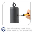 WAC Lighting Estrella LED Indoor or Outdoor 12V Pendant with Slotted Cover