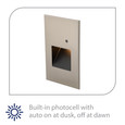WAC Lighting 3" LEDme 120V LED Vertical Step and Wall Light with Daylight Photocell Sensor