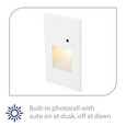 WAC Lighting 3" LEDme 120V LED Vertical Step and Wall Light with Daylight Photocell Sensor