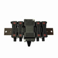 Bussmann RSFB204 Eaton series low voltage British standard fuse holder, Four-way, 660V, 20A, fuse accessory