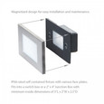 WAC Lighting 5" LED 12V Horizontal Louvered Step and Wall Light
