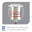 WAC Lighting LED 2in 12V Round Louvered Top Inground Indicator Light