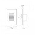 WAC Lighting 3.13" LED 12V Vertical Louvered Step and Wall Light