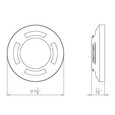 WAC Lighting WAC-2501 LED 2in 12V Round Beveled Quad Directional Top Surface Mounted Indicator Light